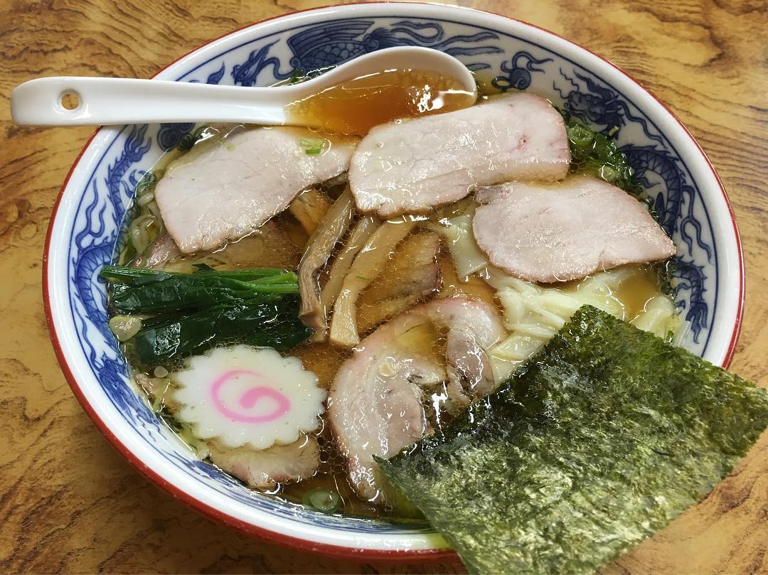 【とら食堂】チャーシューワンタン麺 (福島県白河市双石滝ノ尻) 第376回
