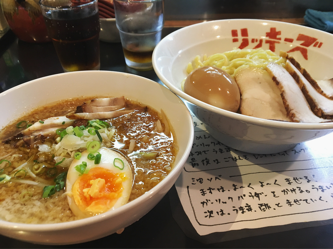 【リッキーズ】チャーシューつけ麺、トッピング：味玉 (東京都板橋区宮本町) 第976回